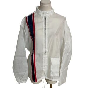 Vintage Swingster Jacket Red White Blue Patriotic 4th of July Windbreaker Size M